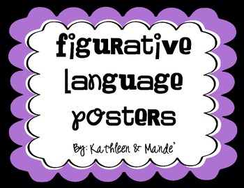 Preview of {FREEBIE} Figurative Language Posters