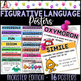 Figurative Language Posters - Monster Edition - 16 Posters