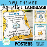 Figurative Language Posters | Owl Theme Classroom Decor