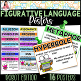 Figurative Language Posters Robot Edition - 16 Posters