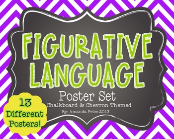 Preview of Figurative Language Posters- Set of 13- Common Core Aligned