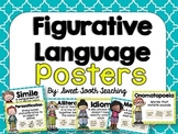 Figurative Language Posters- Teal & Yellow