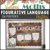 Figurative Language Posters Vintage Moths Classroom Decor