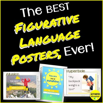 Preview of Figurative Language Posters - Metaphor, Simile, Hyperbole, & more