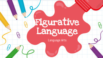 Preview of Figurative Language PowerPoint - Definitions and Examples