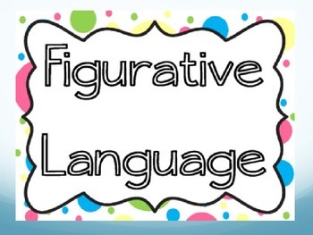 Preview of Figurative Language Powerpoint with Idiom Game