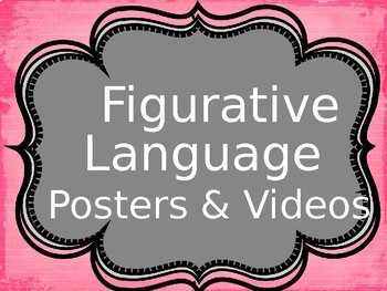 Preview of Figurative Language Powerpoint with Posters and Videos