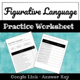 Figurative Language Practice Worksheet ·  Google Link  ·  