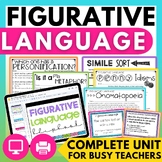 Figurative Language Worksheets Simile Practice, Metaphor A