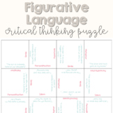 Figurative Language Puzzle | With quotes from Home of the Brave