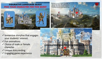 Preview of FIGURATIVE LANGUAGE QUEST (W/ all Fig. Lang. PowerPoints In Our Store) Save $10