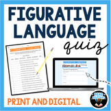 Figurative Language Quiz : Print and Self-Grading Google Form