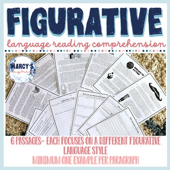 Figurative Language Activities 4th & 5th grade for Reading Comprehension
