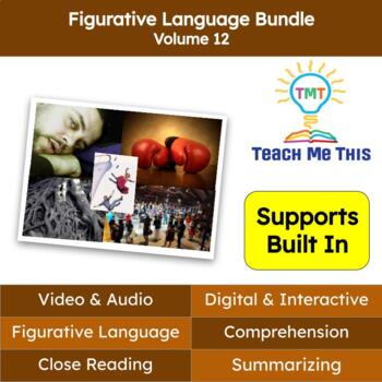 Preview of Figurative Language Reading Passages and Activities Bundle Volume 12