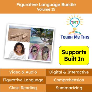 Preview of Figurative Language Reading Passages and Activities Bundle Volume 15
