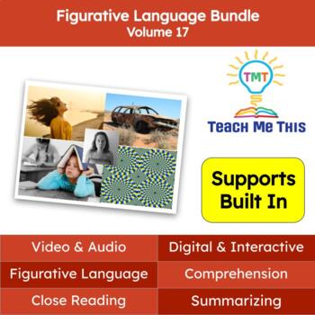 Preview of Figurative Language Reading Passages and Activities Bundle Volume 17