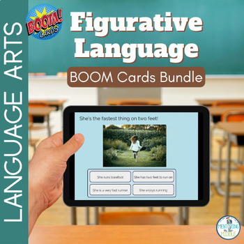 Preview of Figurative Language Review Boom Cards BUNDLE