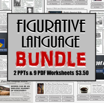 Preview of Figurative Language Review Bundle