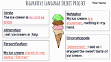 Figurative Language Review Fun Activity Poster - Object Project
