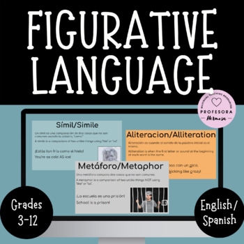 Preview of Figurative Language- SPANISH/ENGLISH