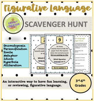 Preview of Figurative Language Scavenger Hunt