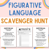 Figurative Language Scavenger Hunt Activity with Popular Lyrics