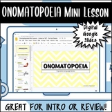 Figurative Language Series: ONOMATOPOEIA PowerPoint/Google