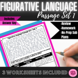 Figurative Language Short Passage | Set 1 | Close Reading 