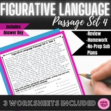 Figurative Language Short Passage | Set 4 | Close Reading 