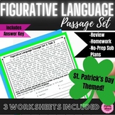 Figurative Language Short Passage Set | St. Patrick's Day 