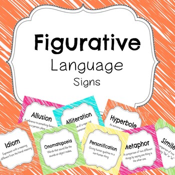 Preview of Figurative Language Signs