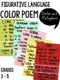 Figurative Language (Simile and Metaphor) Color Poem