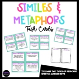 Figurative Language: Similes & Metaphors Task Cards