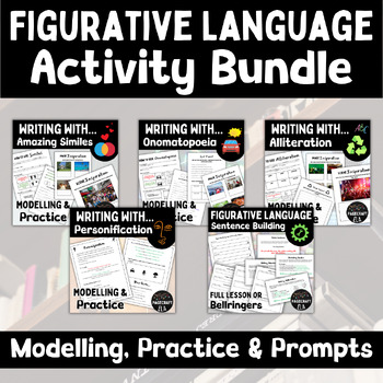 Preview of Figurative Language Skills BUNDLE | Writing Devices | Lesson and Activities