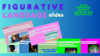 Preview of Figurative Language Slides (High School Level)