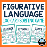 Figurative Language Sort Activity 100 Card Sorting Game Simile, Metaphor & more
