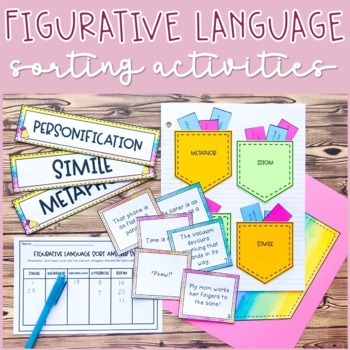 Preview of Figurative Language Sort Activities
