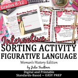 Figurative Language Sorting Game for Women's History Month