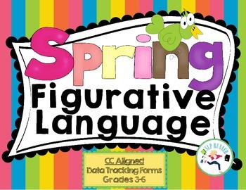 Preview of Figurative Language Spring - Data charting included