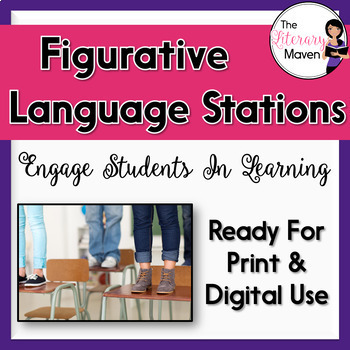 Preview of Figurative Language Stations - Print & Digital