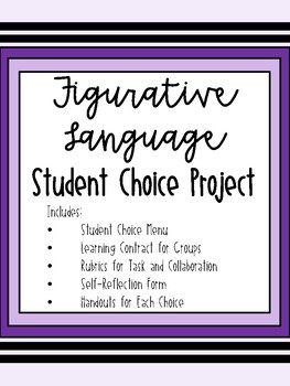 Preview of Figurative Language Student Choice Project