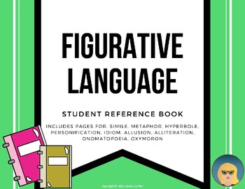 Preview of Figurative Language Student Reference Book