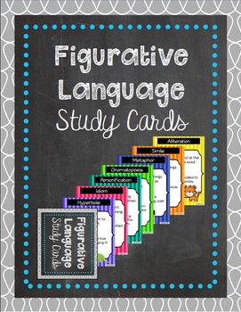 Preview of Figurative Language Study Cards