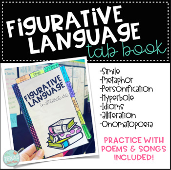 Preview of Figurative Language Tab Book