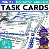 Figurative Language Task Card Bundle for Fun Winter ELA Ac