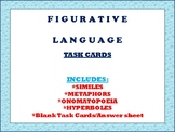 Figurative Language Task Cards (12 pk, blank cards, answer