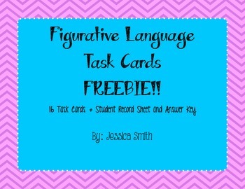 Preview of Figurative Language Task Cards *FREEBIE*