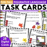 Figurative Language Task Cards Fall - for Google Classroom