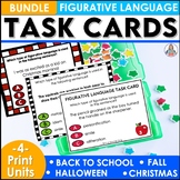 Figurative Language Task Cards - Back to School, Fall, & C