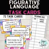 Figurative Language Task Cards - Printable | Color and Bla